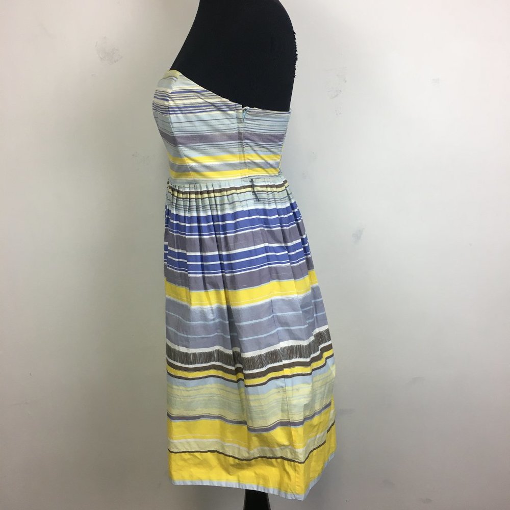 Maeve Anthro Striped Paraiso Strapless Dress - Picture 3 of 5
